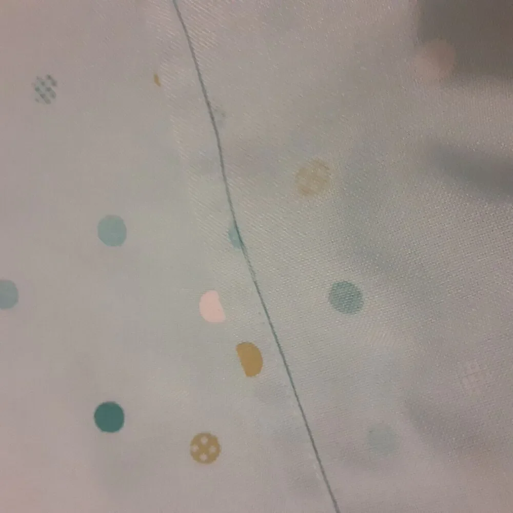 Living Sky Blue & Polka Dot Tablecloth 87
